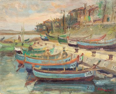 Пейзаж с лодки